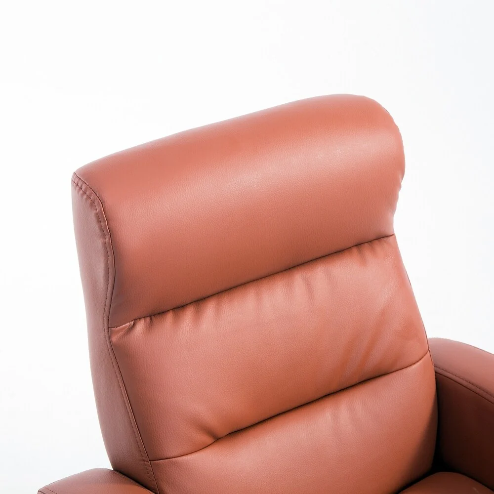 Qaba Kids PU Leather Swivel Recliner Chair