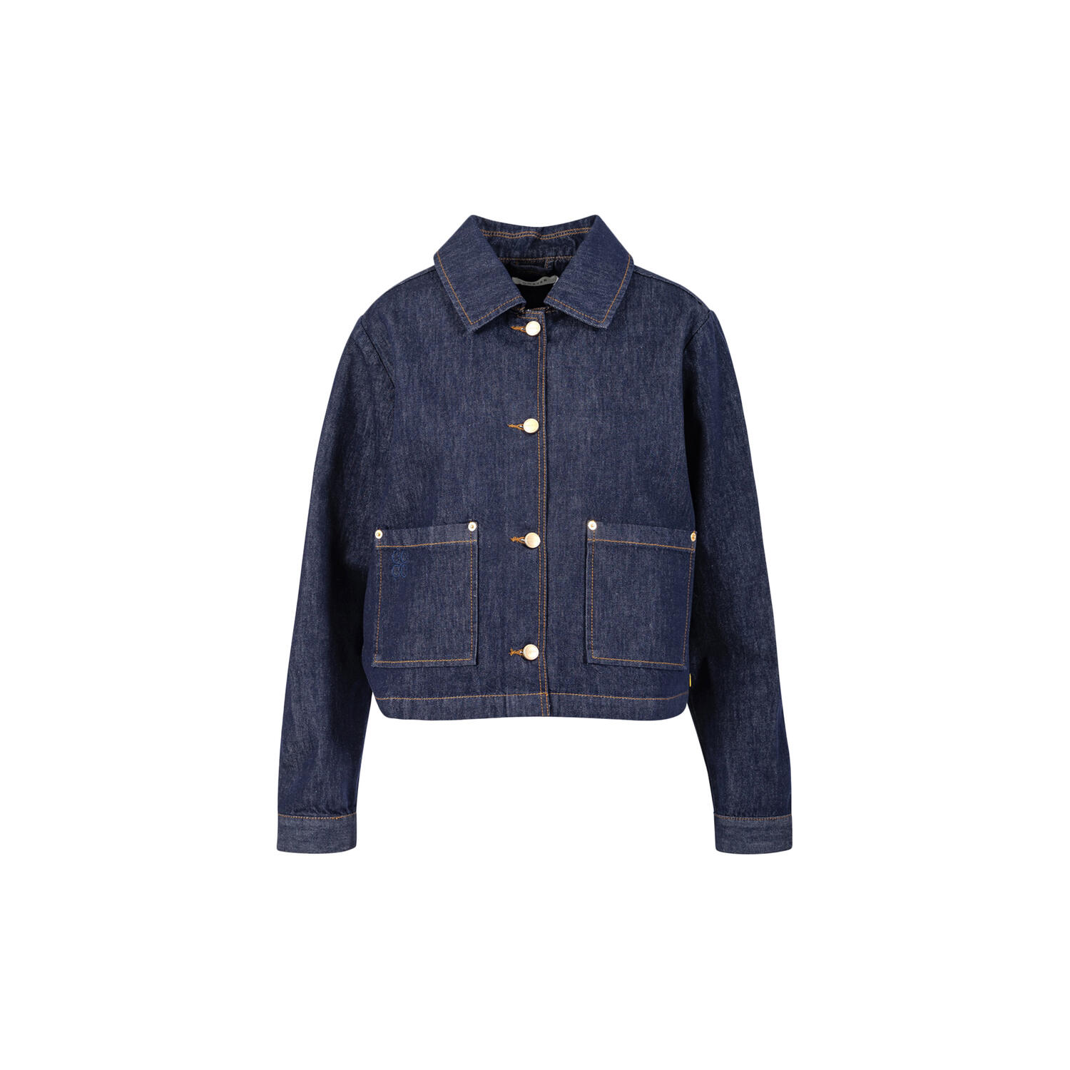 Denim jacket, dark blue denim