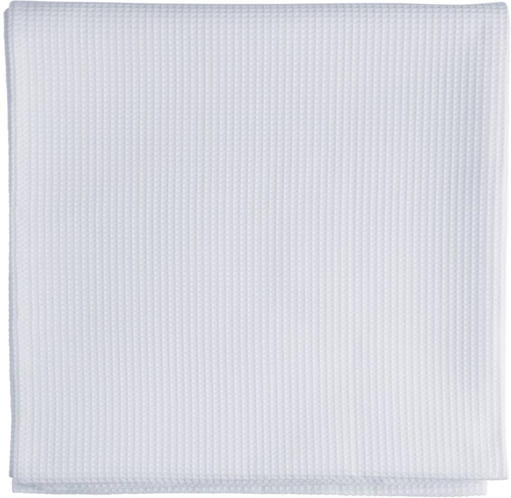 CANVAS Waffle Fabric Machine Wash Shower Curtain, White, 72-in x 72-in