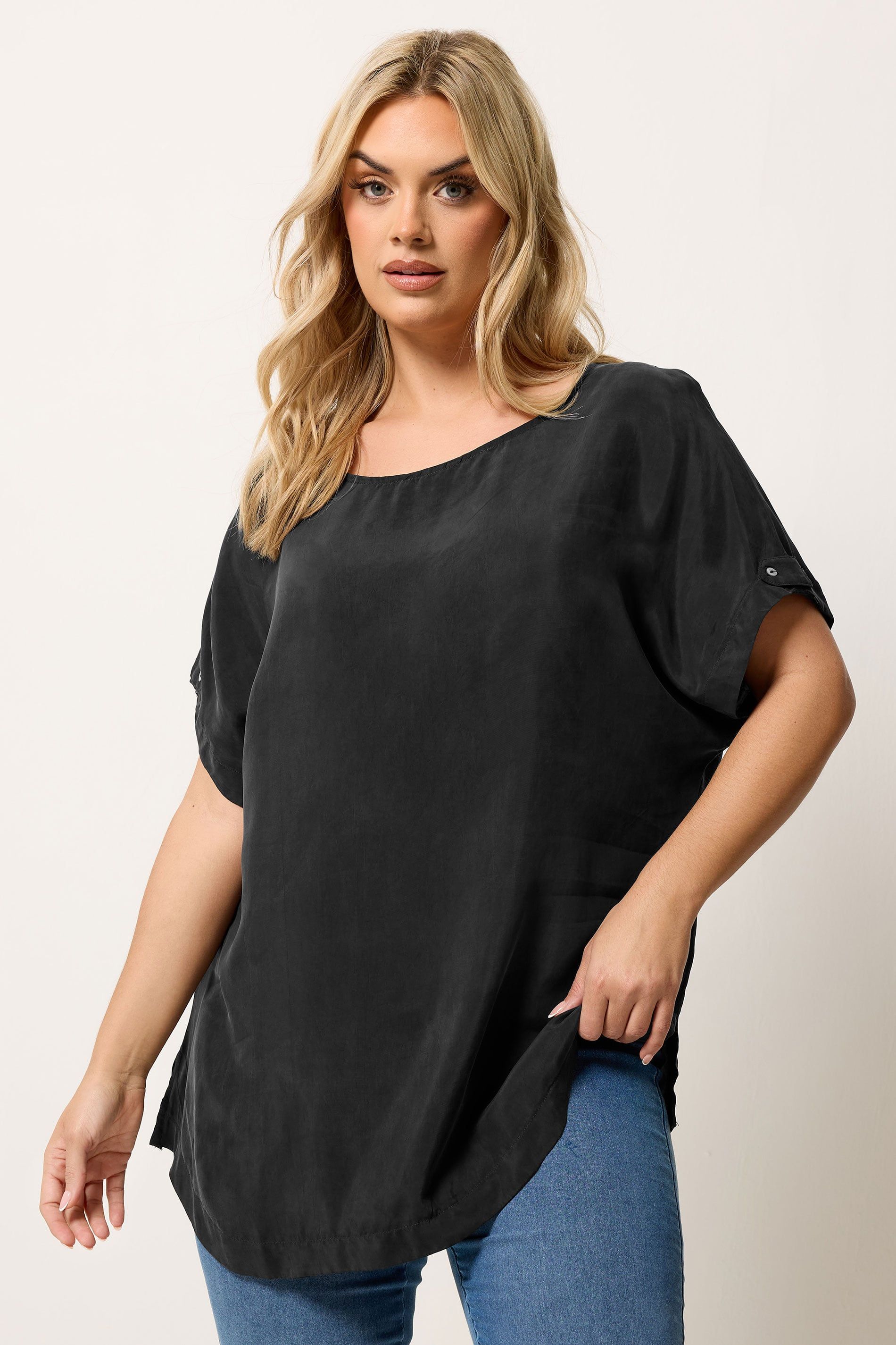 Yours Tab Sleeve Detail Top