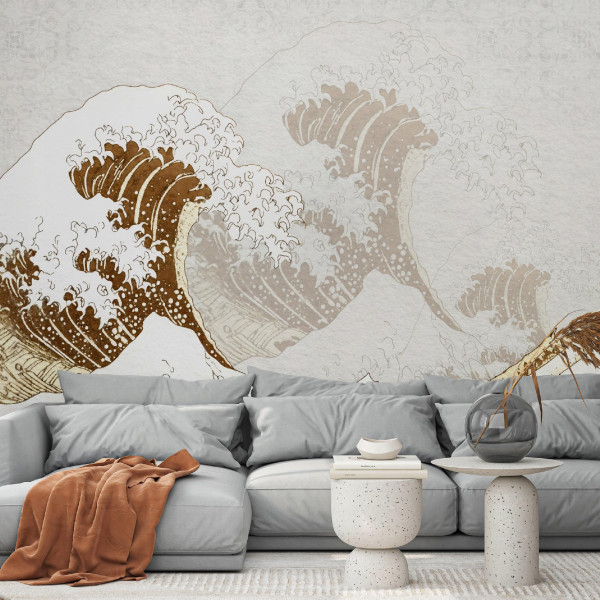 Fototapeta Wielka Fala W Kanagawie Sypialnia Salon Tapeta Flizelina 250X175