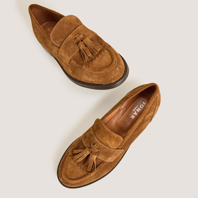 Mocassins à pampillesen croute cognac | DIE