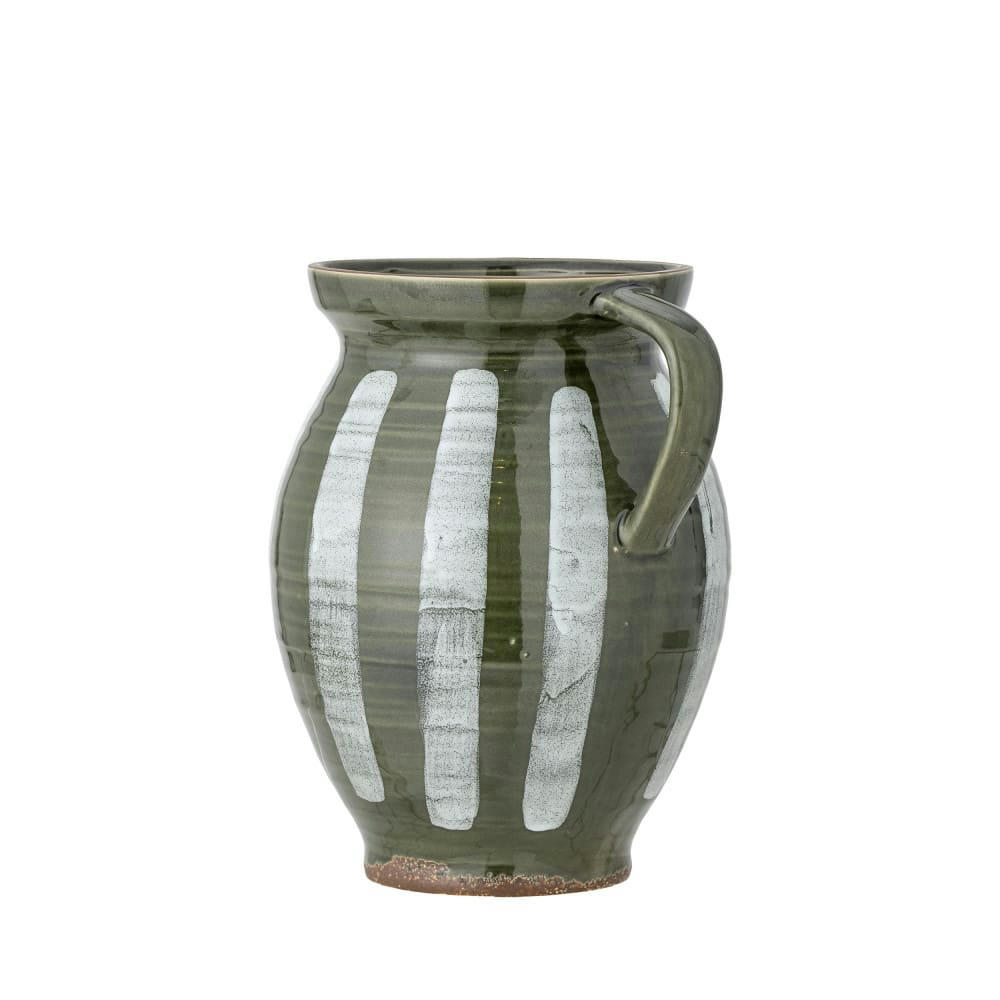 FRIGG - Vase en grès céramique H26 vert