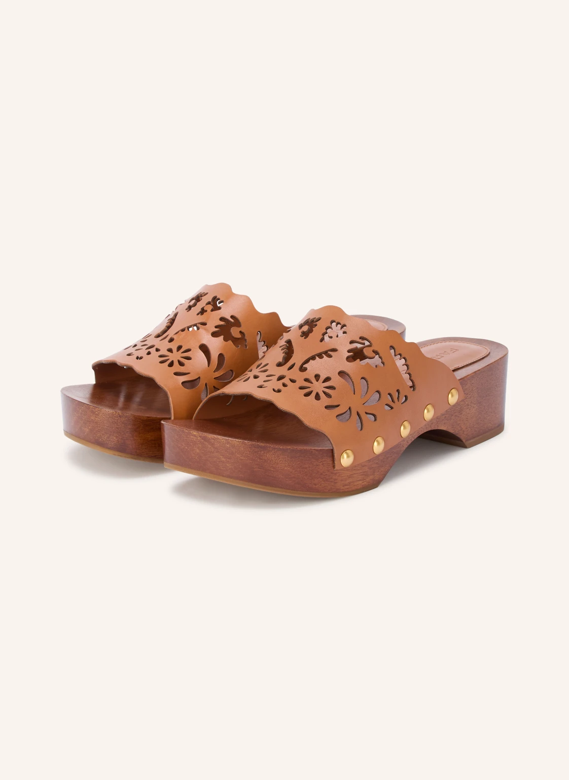 FARM RIO Clogs mit Nieten und Cut-outs