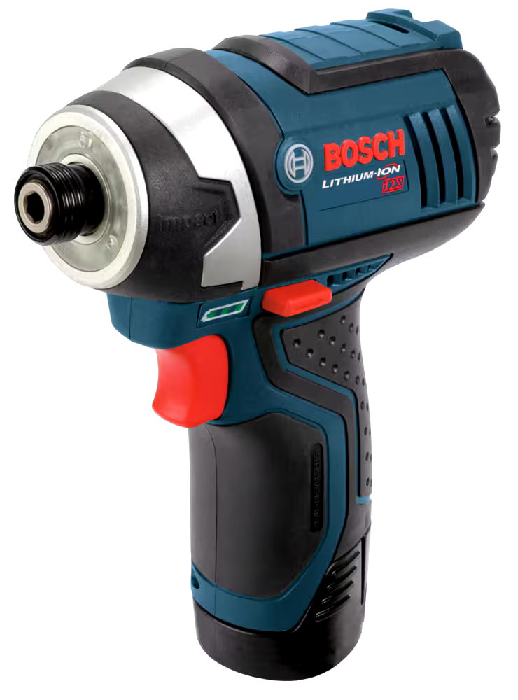 Bosch PS41-2A 12V Max Lithium-Ion Cordless Hex Impact Driver with Battery & Charger, 1/4-in