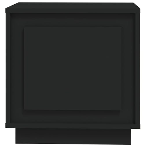 NNEVL Bedside Cabinet Black 44x35x45 cm Engineered Wood