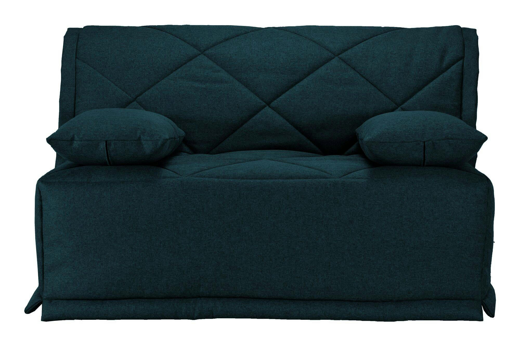 GINA - Banquette BZ avec matelas de 15 cm bleu marine