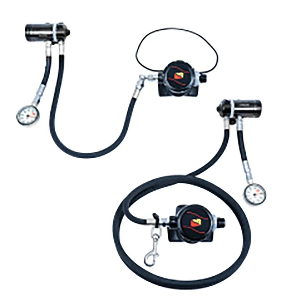 Dive Rite XT1/XT2 Sidemount Din diving regulator set