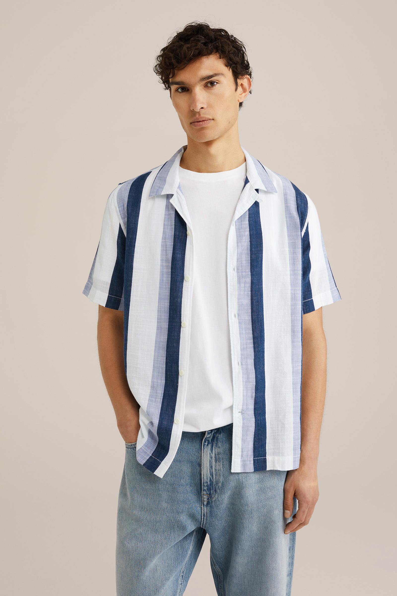 Heren Regular fit overhemd met print