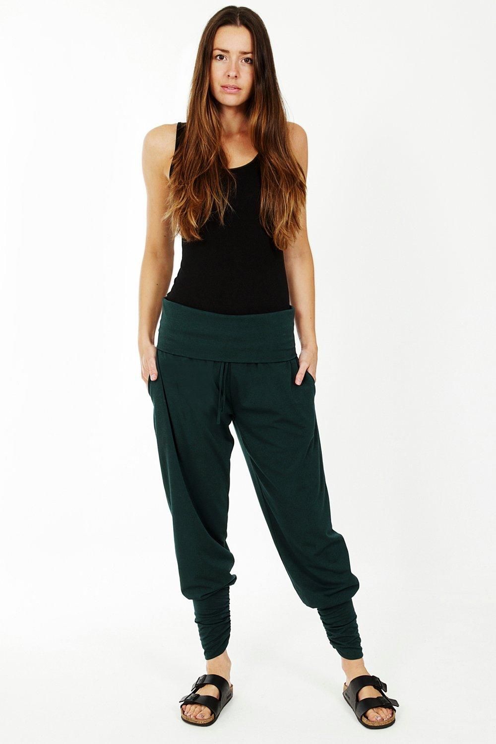 Hot Squash Roll Top Harem Yoga Trousers