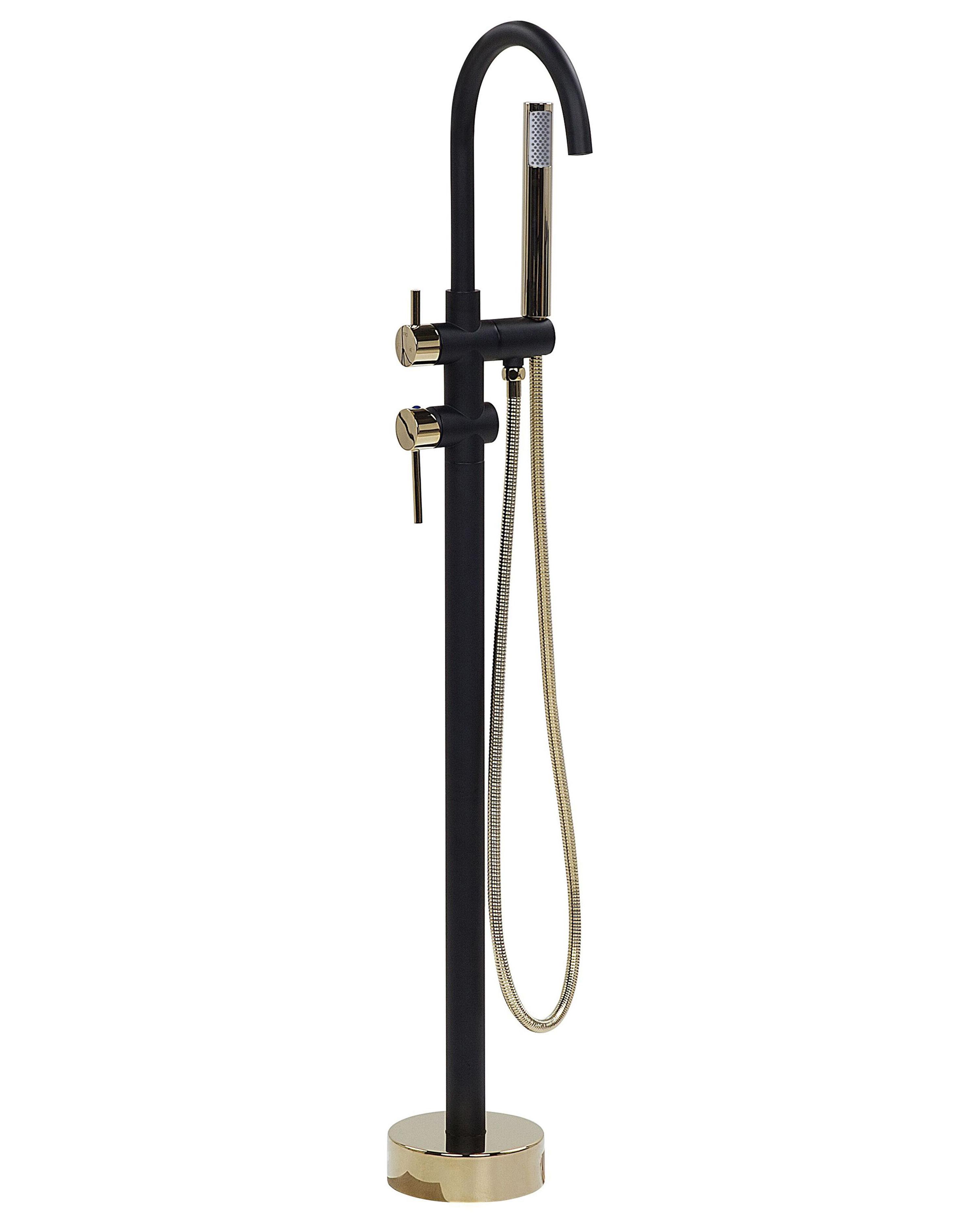 Freestanding Bathtub Faucet TUGELA Black/ Gold