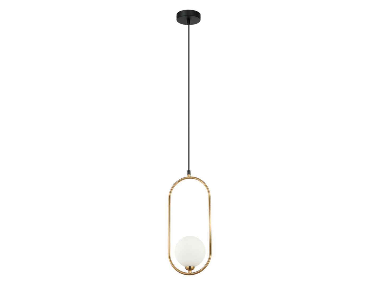 Lampa wisząca Lupus stalowa złota