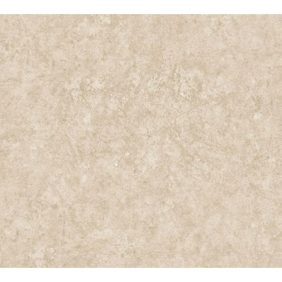 Livingwalls behang betonlook lichtbruin en beige - 53 cm x 10.05 m