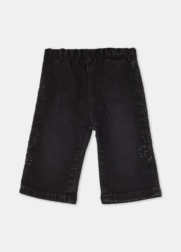 Pantaloni con strass