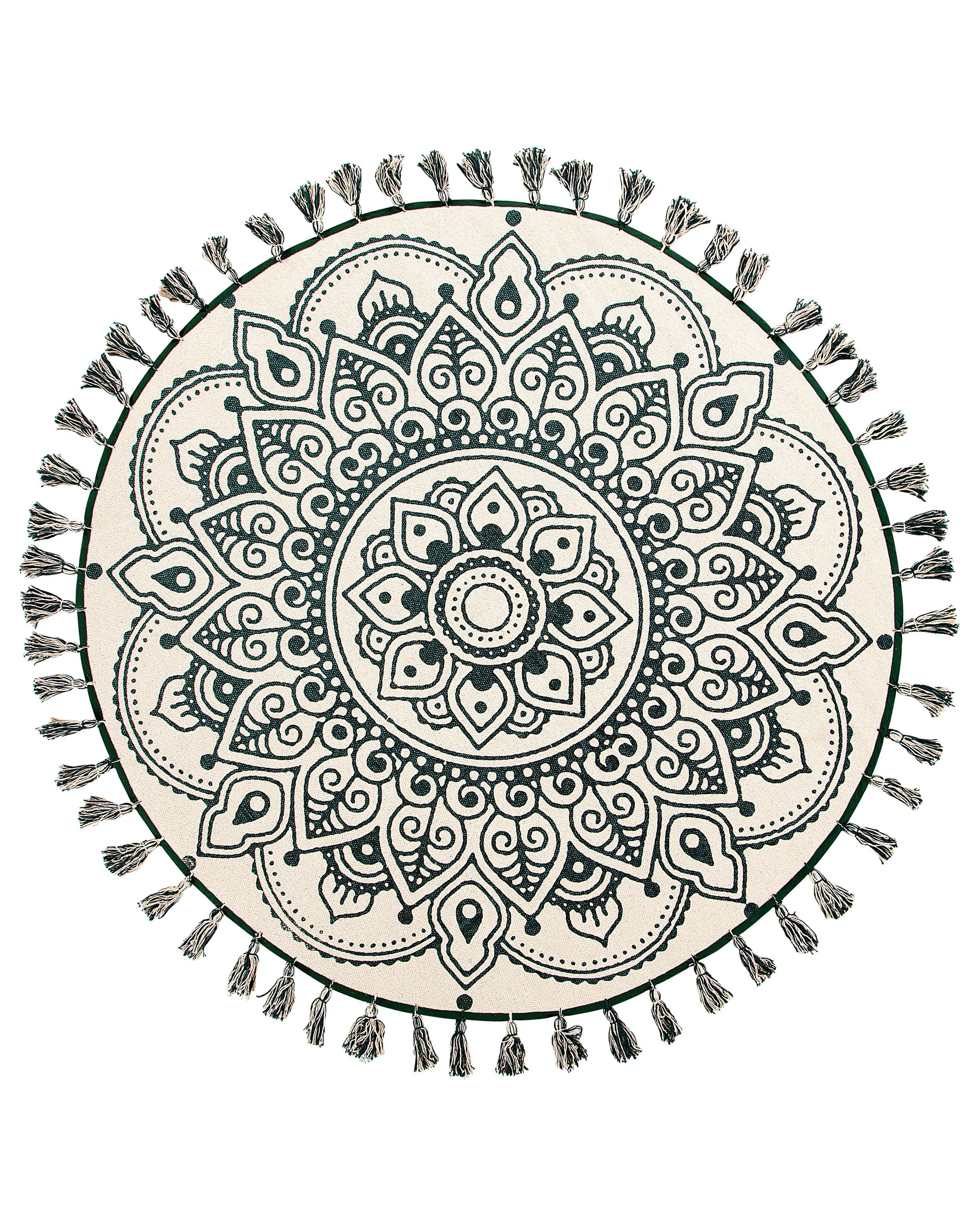 Rug IRICE Green ? 120 cm Cotton