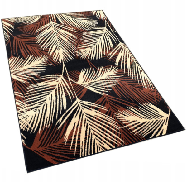 Dywan nowoczesny brązowy do salonu pokoju 240 - 200x300 cm - modny solidny