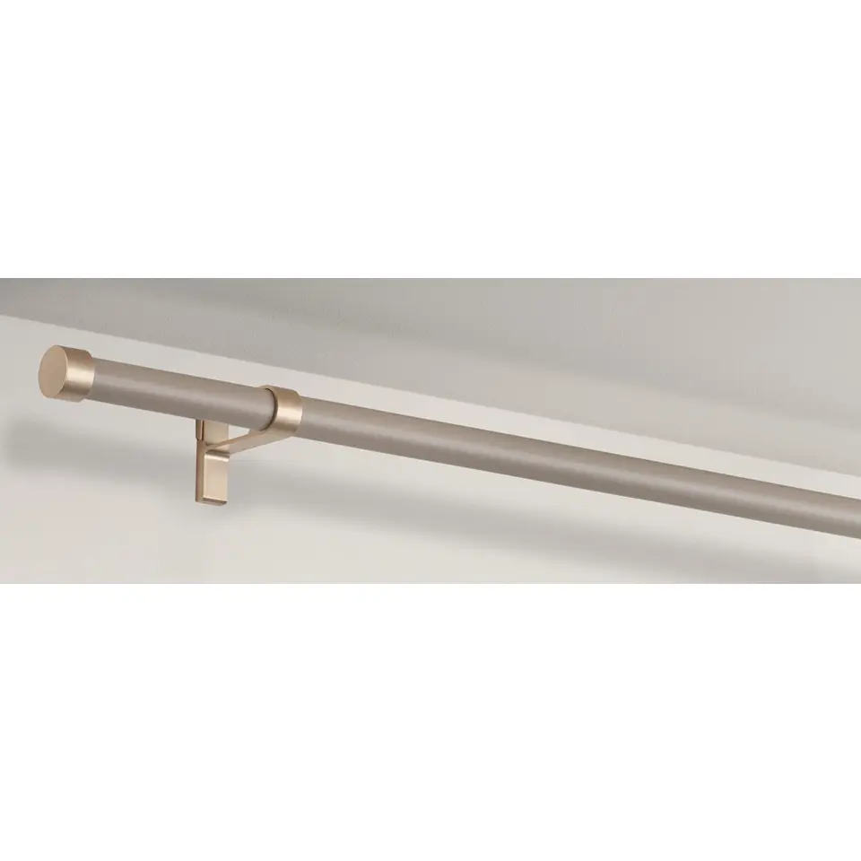 Wandsteun gordijnroede Hooked - ros&eacute; goud - &Oslash;28mm - S/2 (2016355)