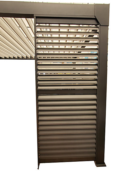 Panneau ventelles pour pergola Green Outside noir