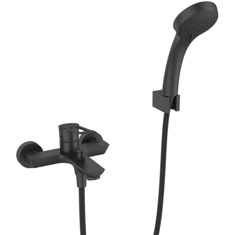 Mitigeur bain et douche Nero noir mat AQUATRENDS