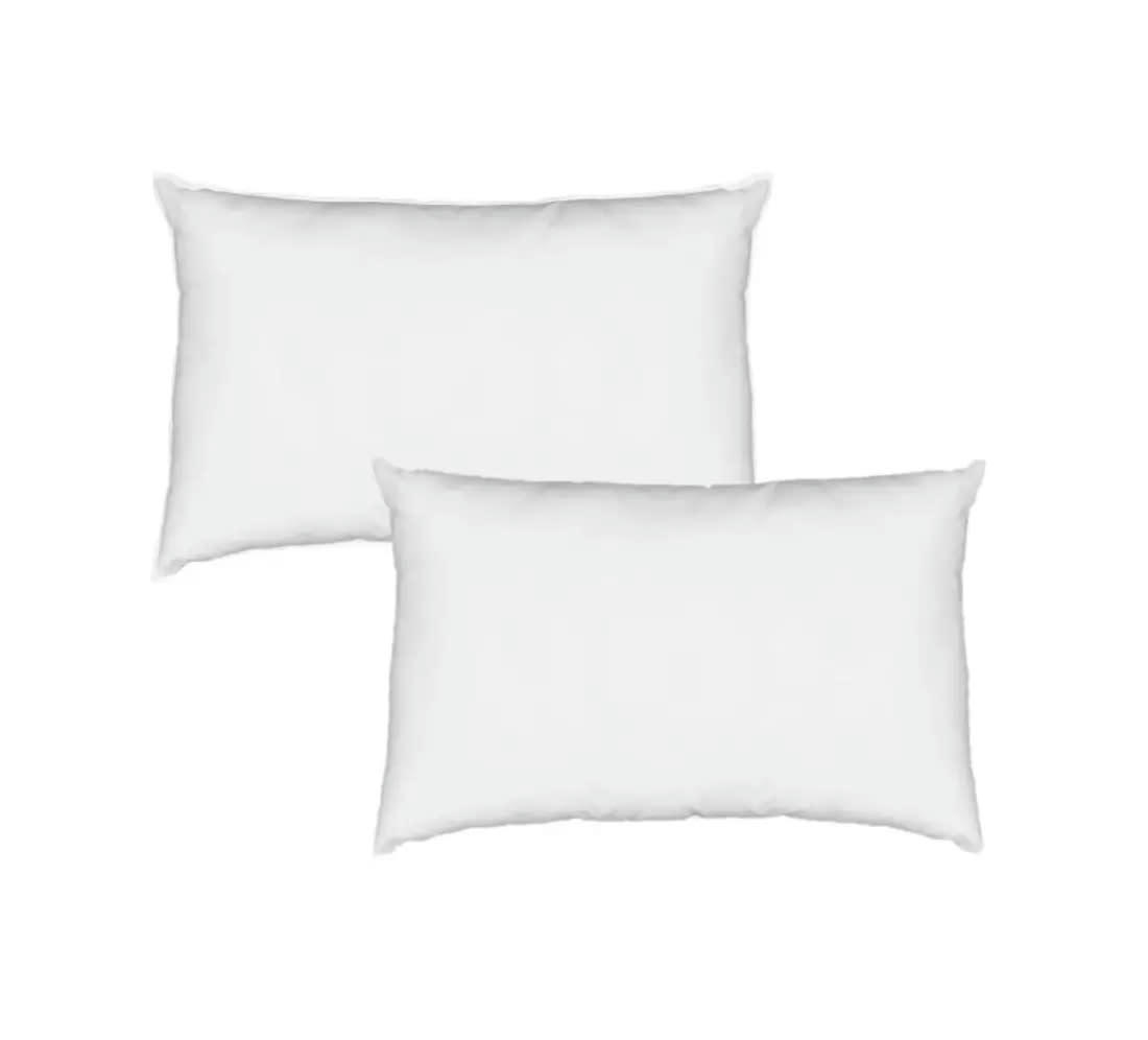 PACOME - Lot de 2 oreillers en Microfibre 45 x 70 cm
