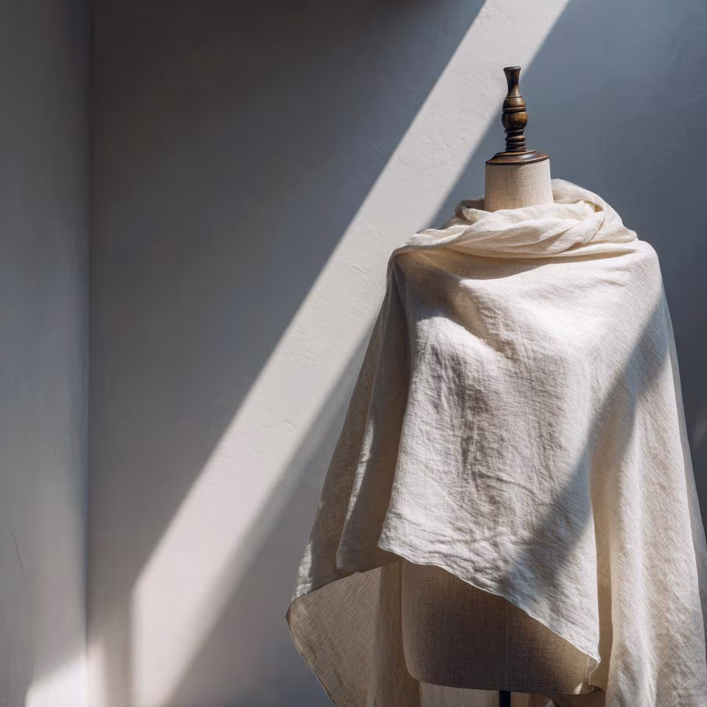 Organic Linen Fabric Midi weight Soft Organic Fabric by the Yard for Quilting Perfect for clothing Breathable Fabric, 40 colors