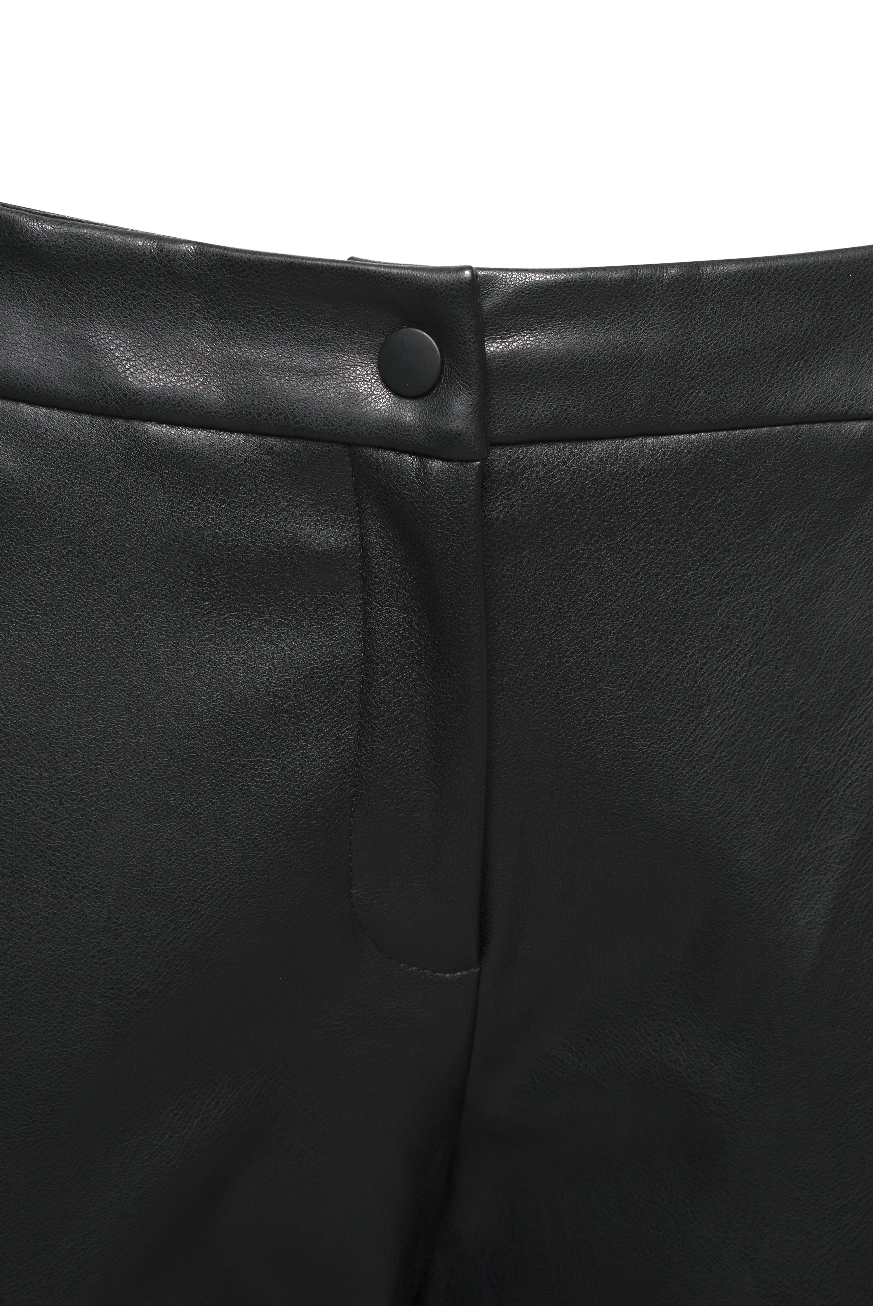 ELLE Tiana Fleece Lined Faux Leather Trousers