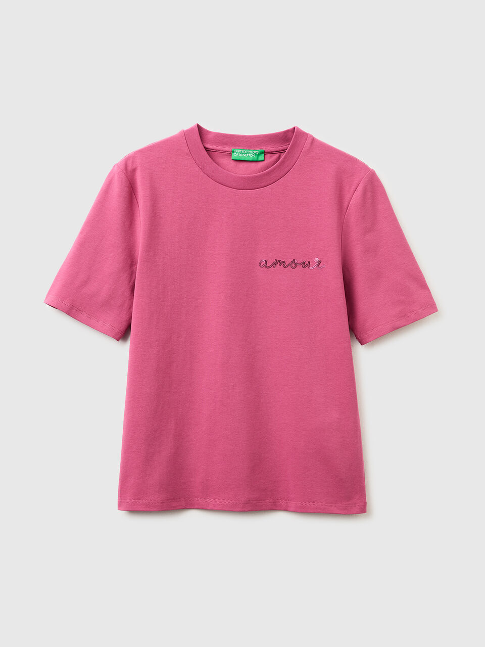 T-shirt with "amour" embroidery