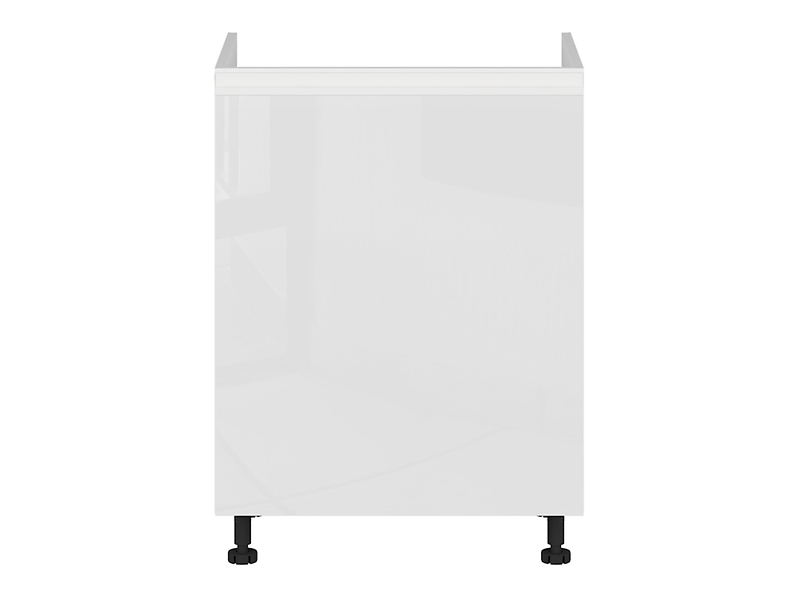 Szafka kuchenna pod zlewozmywak Sole 60 cm prawa biały połysk