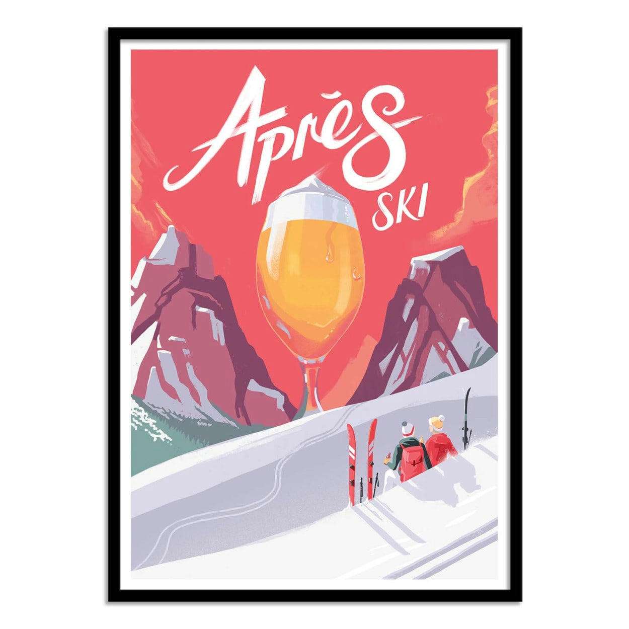 MARK HARRISON - APRÈS SKI - MARK HARRISON - Affiche d'art 30 x 40 cm