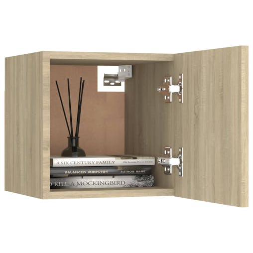 NNEVL Bedside Cabinet Sonoma Oak 30.5x30x30 cm Chipboard