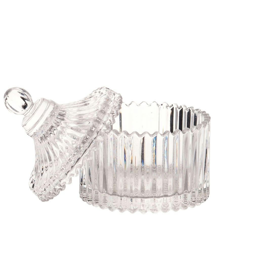 - Petite bonbonnière en verre classique