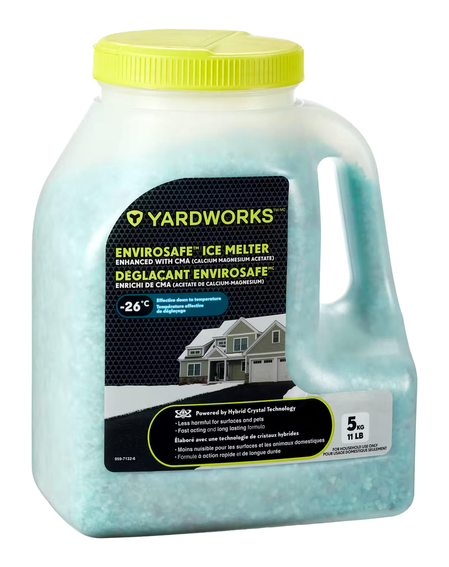 Yardworks Envirosafe™ Ice Melt Jug, Less Harmful To Surfaces, Vegetation, And Pets, 5-kg