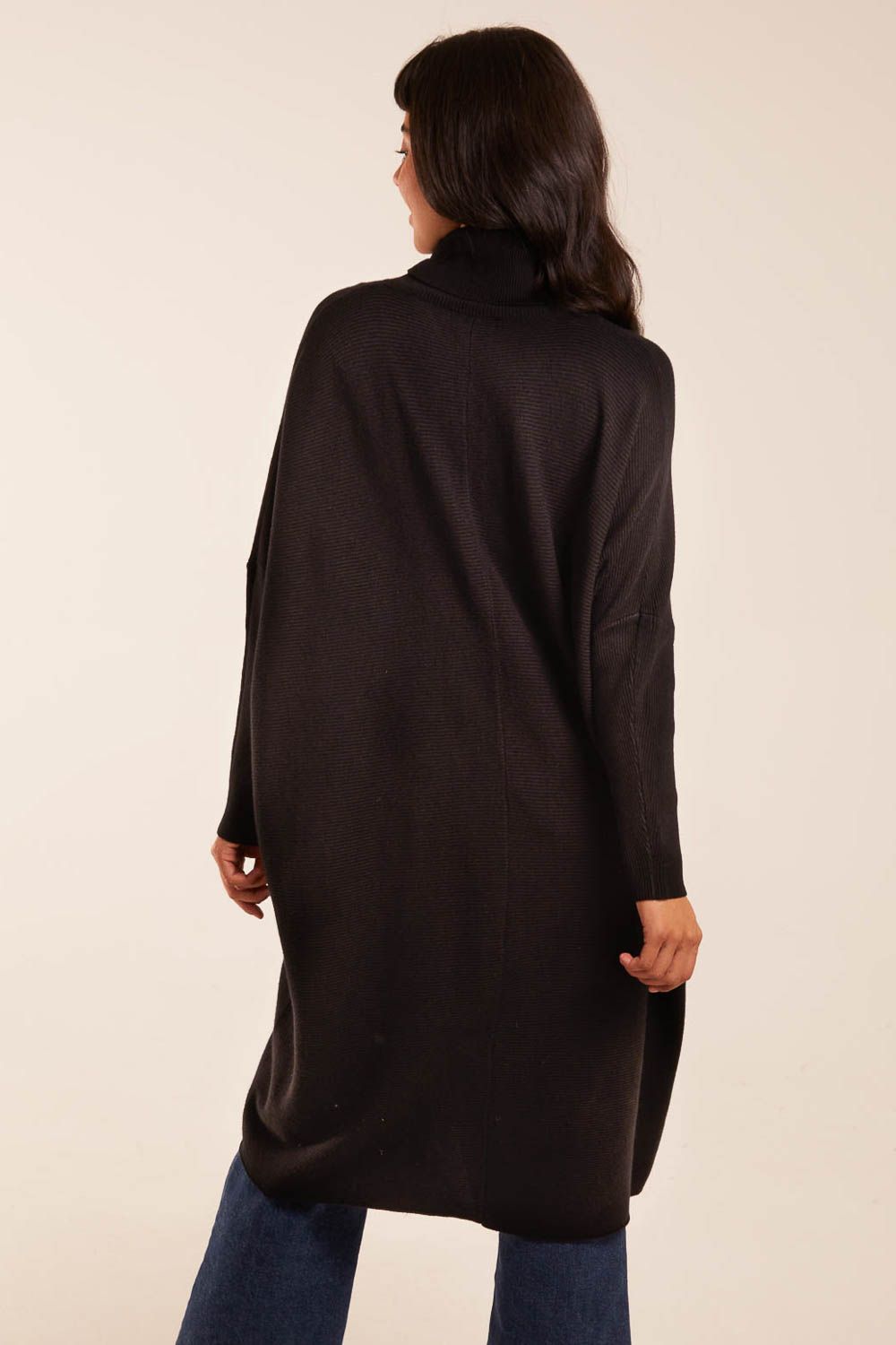 Blue Vanilla V Hem Longline Jumper