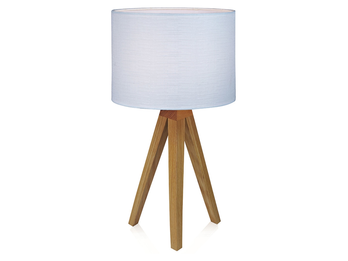 Lampa stolowa Kullen tkaninowa biała