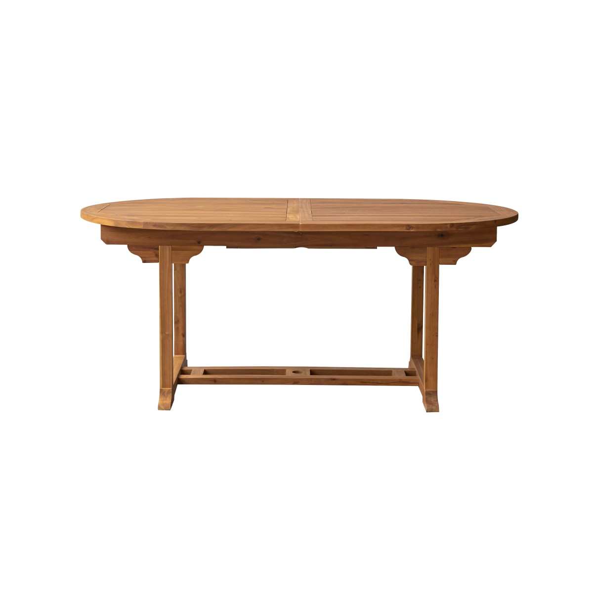 Tikamoon Uitschuifbare eettafel van massief acaciahout voor 8/10 personen - Naturel
