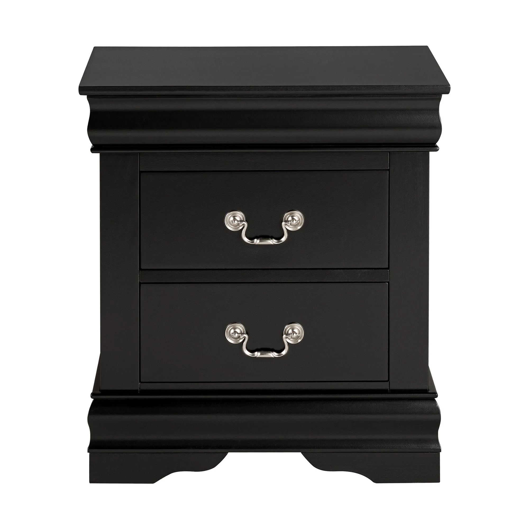 Modern Black 2 - Drawer Nightstand