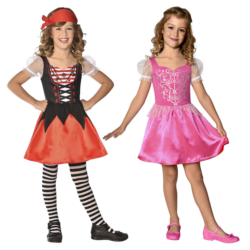 Déguisement réversible de princesse et de pirate 7/10 ans