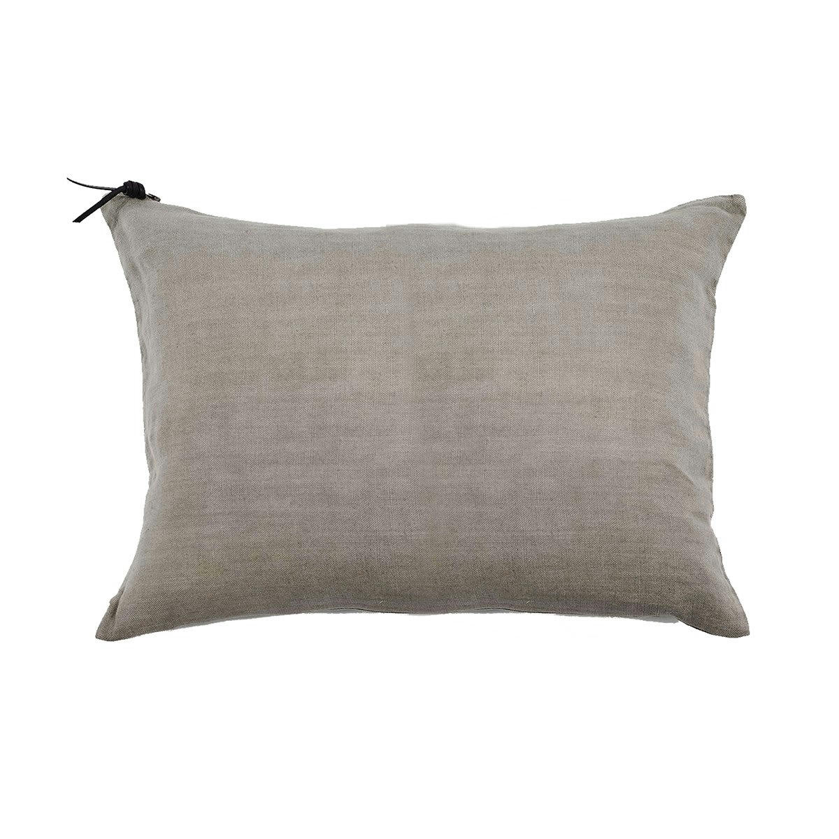 L'ESSENTIEL - L'ESSENTIEL - Coussin Lin pur lavé Pierre 50x70