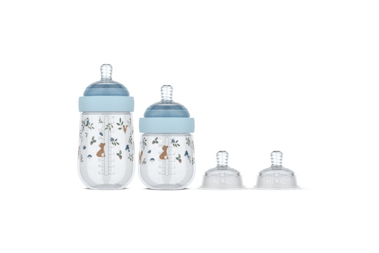 starterset babyflessen mio 3-delig - forest friends