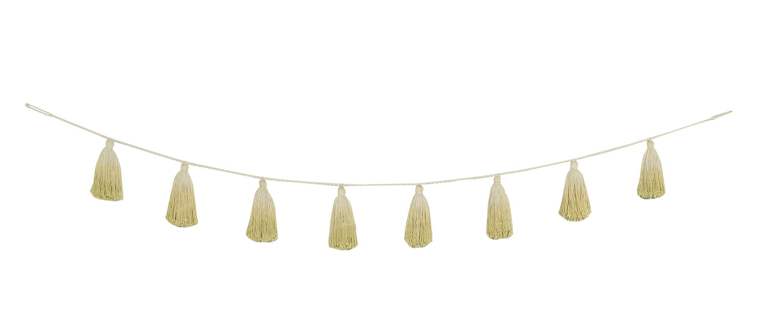 TIE-DYE - Guirlande coton jaune 170cm