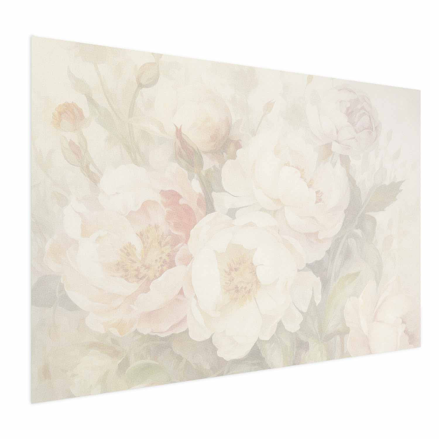 Plakat Piwonie we mgle 30x21 cm