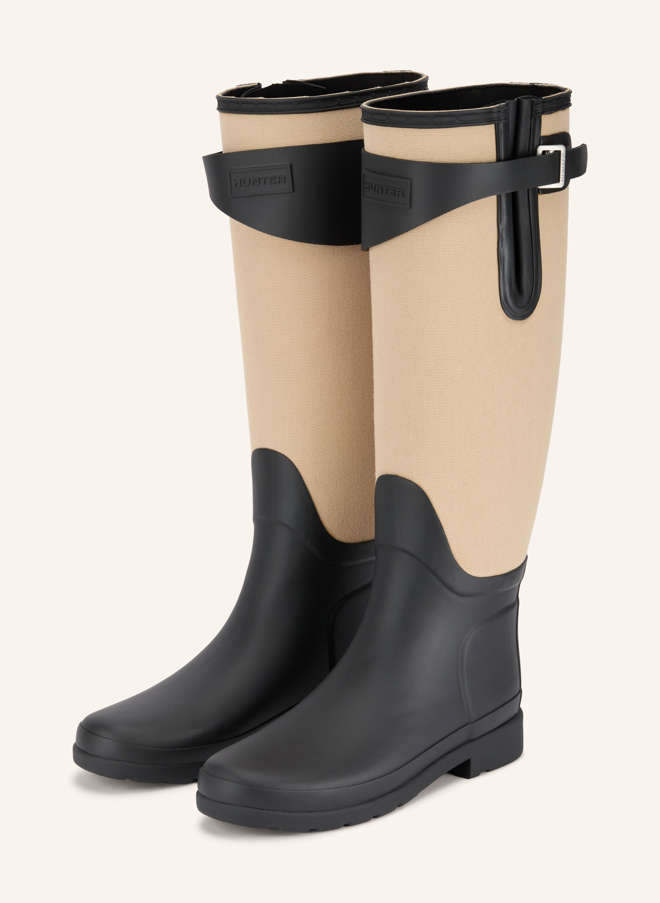 HUNTER Gummistiefel REFINED TALL CANVAS