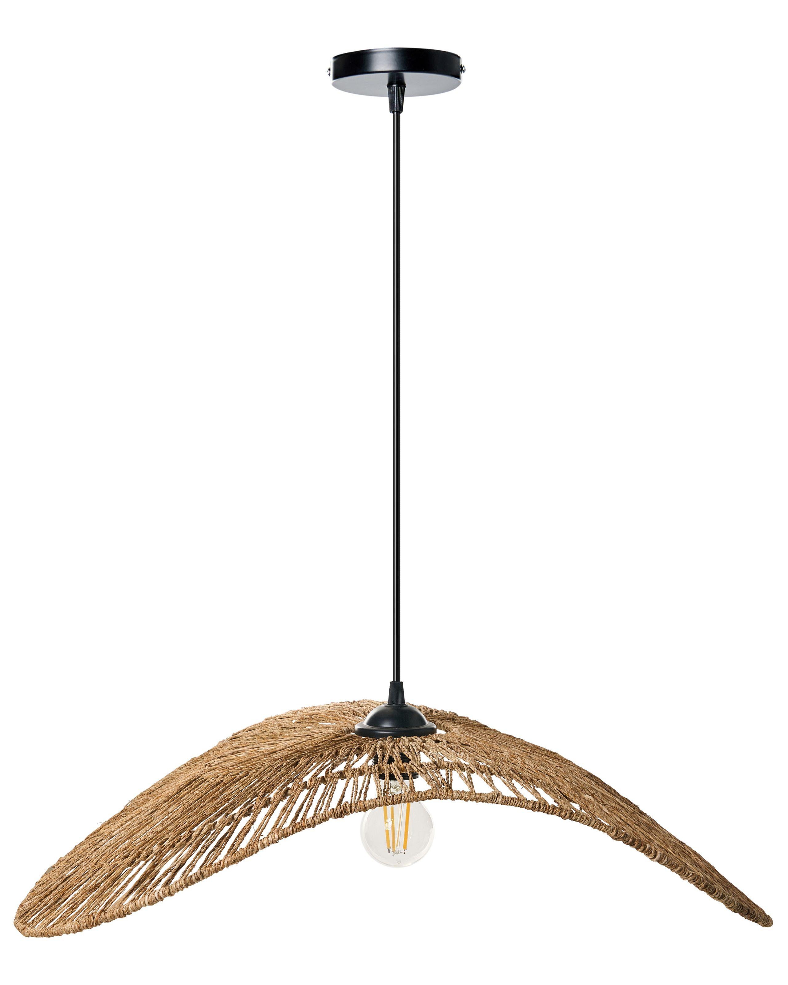 Lampa wisząca YAGUEZ Juta Naturalny