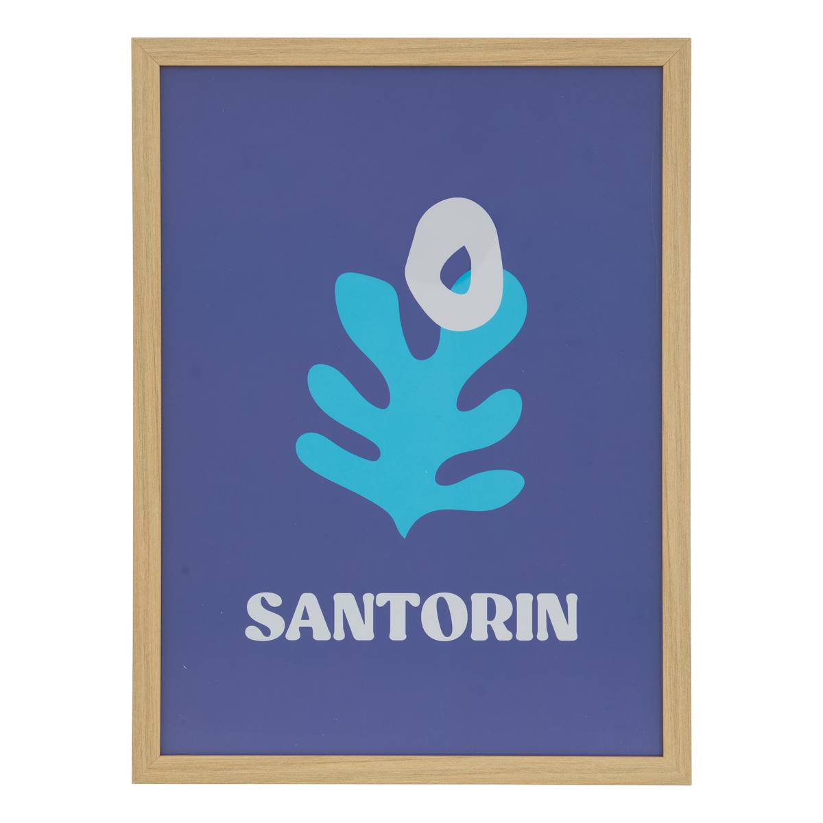Framed Poster "Libe" Blue, 40x30 cm
