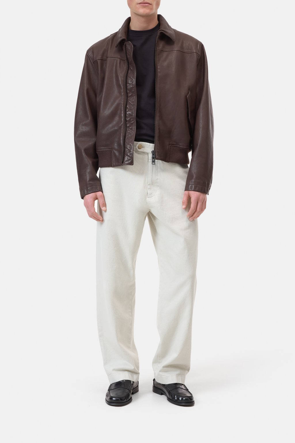Bomberjacke aus Leder