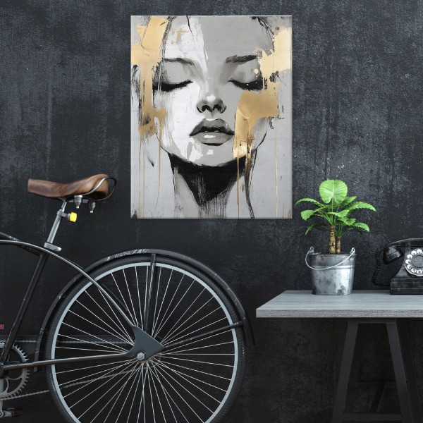 Obraz Do Sypialni Salonu Kobieta Twarz Glamour Na Płótnie Ścianę 60X40