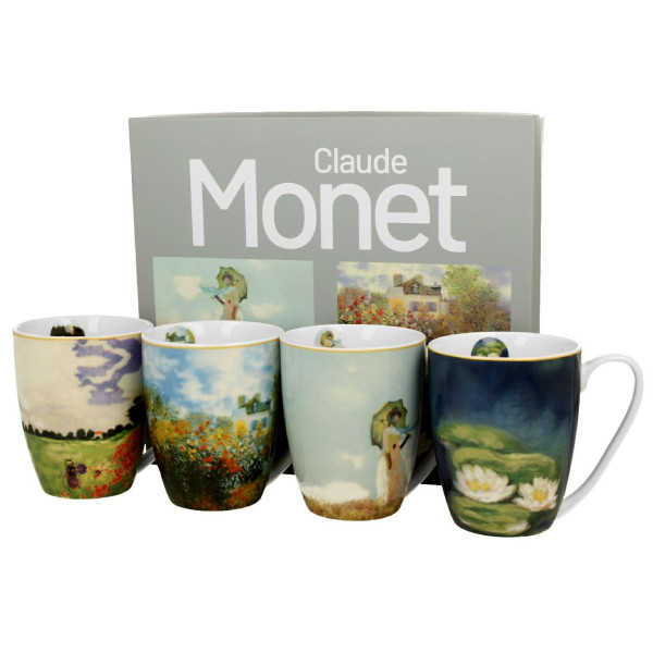 Zestaw 4 Kubków Claude Monet 350 ml do Kawy Herbaty Napoi