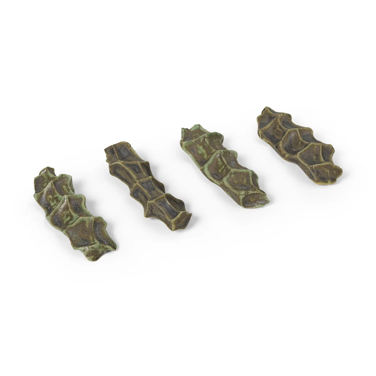 Ferm Living - Serre Besteckablage, moss green (4er-Set)