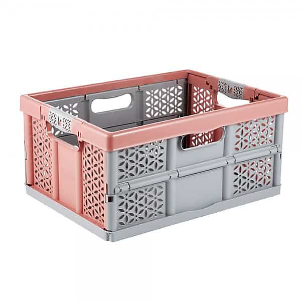 Casier de rangement pliable 32 litres Léa Keeeper - Rouge