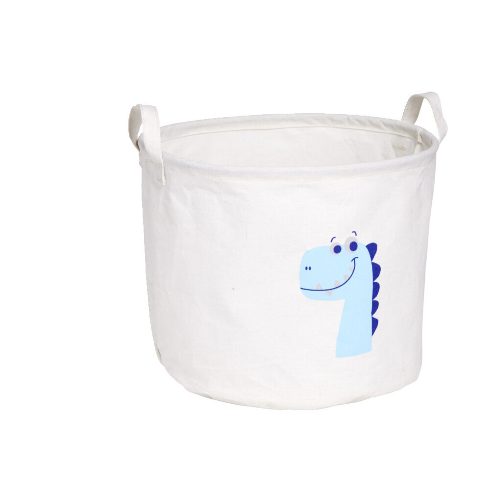 Panier à linge en toile enfant Ø30xH25cm (2 modèles)